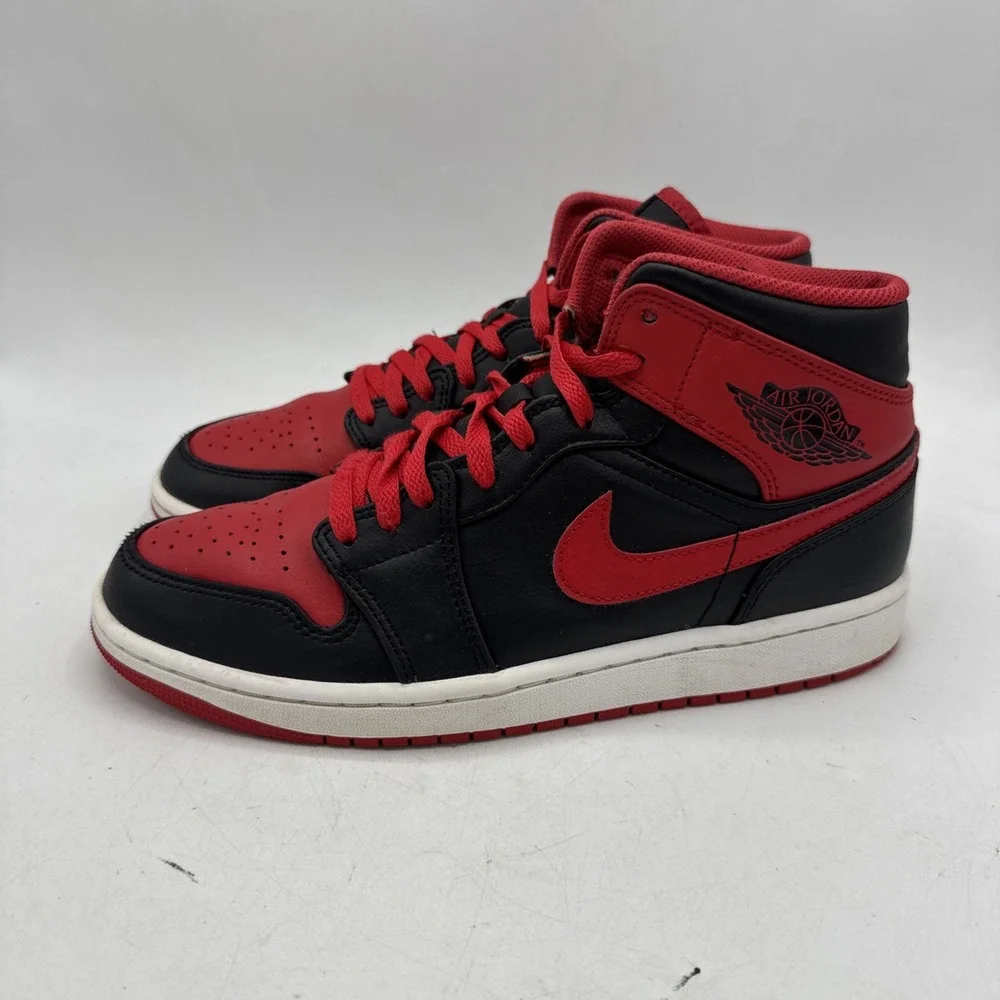 Nike Air Jordan 1 Mid Alternate Bred Sneakers Mens 9 DQ8426-060‎